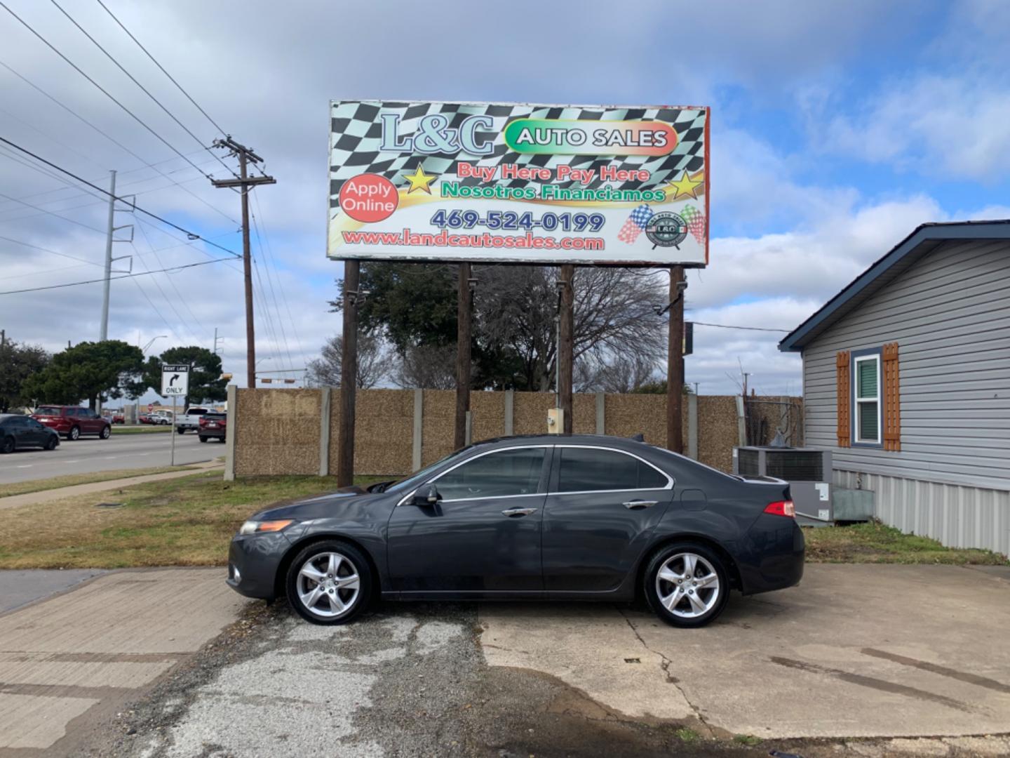 2012 Gray /Tan Acura TSX (JH4CU2F6XCC) with an 4 Cylinders 2.4L FI DOHC VTEC 146 CID engine, AUTOMATIC transmission, located at 1830 North Belt Line Road, Irving, TX, 75061, (469) 524-0199, 32.834373, -96.993584 - Photo#0